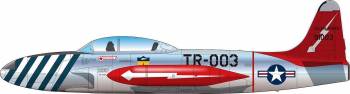 PTZAC39   —  1/72 USAF Jet Trainer T-33A Shooting Star 'Skyblazers'