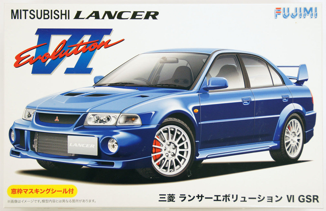 Fujimi 1/24 Mitsubishi Lancer Evolution VI GSR w/Window Frame Masking