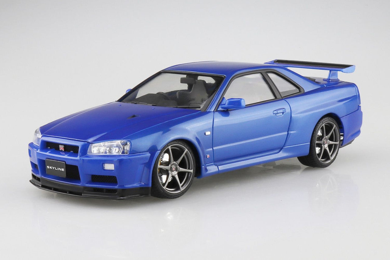 Aoshima 1/24 Nissan BNR34 Skyline GT-R V-spec II '00 Bayside Blue