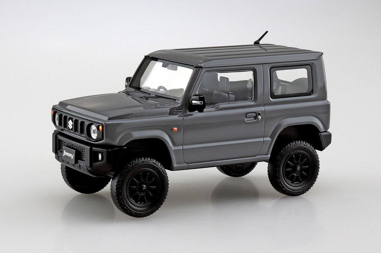 Aoshima 1/32 SNAP KIT #08-SP2 Suzuki Jimny Custom Wheel (Medium Gray)