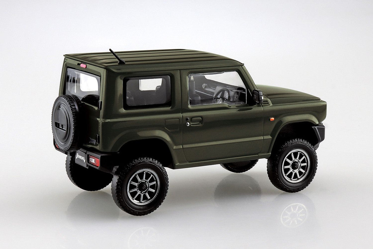 Aoshima 1/32 SNAP KIT #08-SP1 Suzuki Jimny Custom Wheel (Jungle Green)