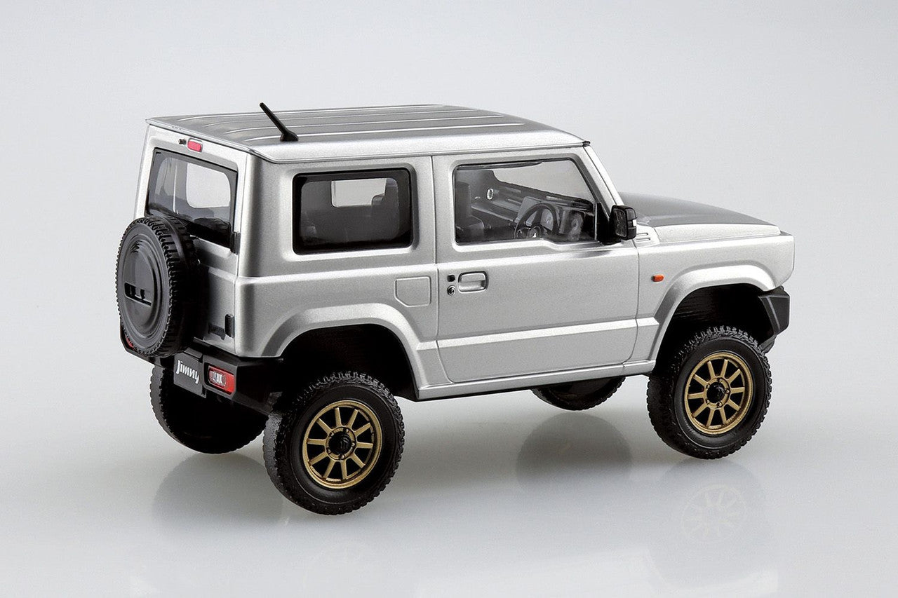 Aoshima 1/32 SNAP KIT #08-SP4 Suzuki Jimny Custom Wheel (Silky Silver Metallic)