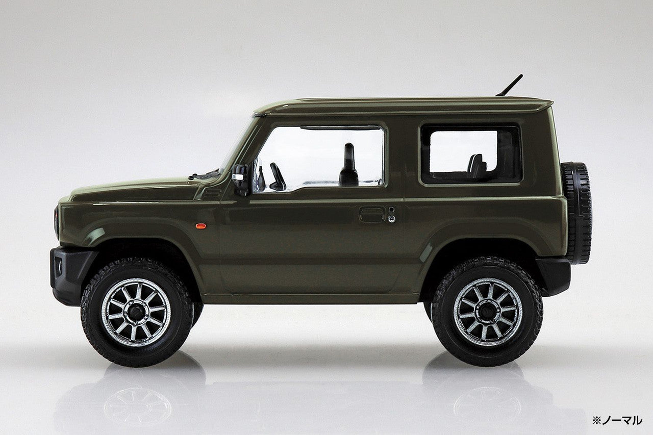 Aoshima 1/32 SNAP KIT #08-SP1 Suzuki Jimny Custom Wheel (Jungle Green)