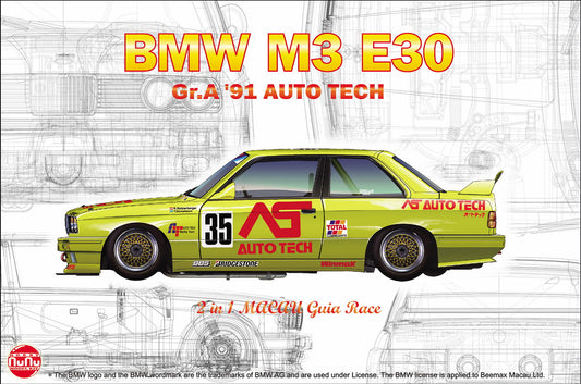 Platz NuNu 1/24 BMW M3 E30 Gr.A 91 AUTO TECH,