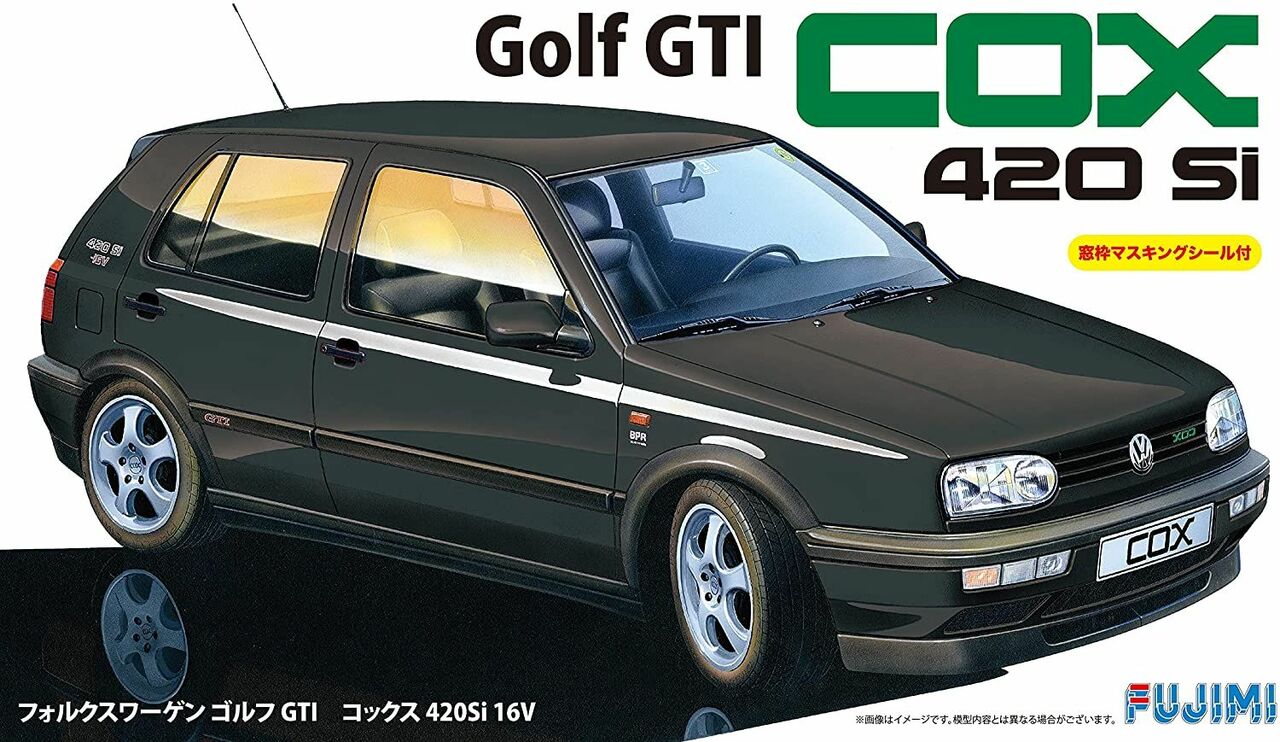 Fujimi 1/24 VW Golf COX 420Si 16V with Window Frame Masking