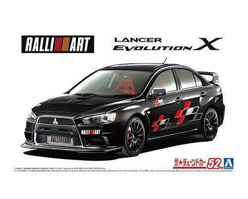 Aoshima 1/24 Mitsubishi Ralliart CZ4A Lancer Evolution X '07