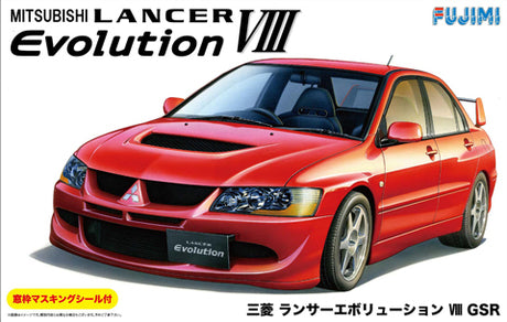 Fujimi 1/24 Mitsubishi Lancer Evolution VIII GSR with Window Frame Masking