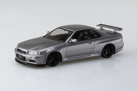 Aoshima 1/32 SNAP KIT #11-SP4 Nissan R34 Skyline GT-R Custom Wheel (Athlete Silver)