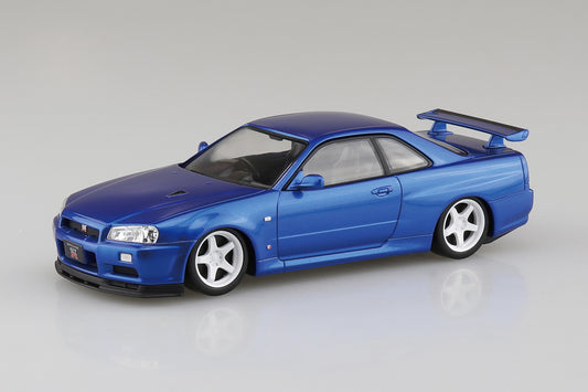 Aoshima 1/32 SNAP KIT #11-SP1 Nissan R34 Skyline GT-R Custom Wheel (Bayside Blue)