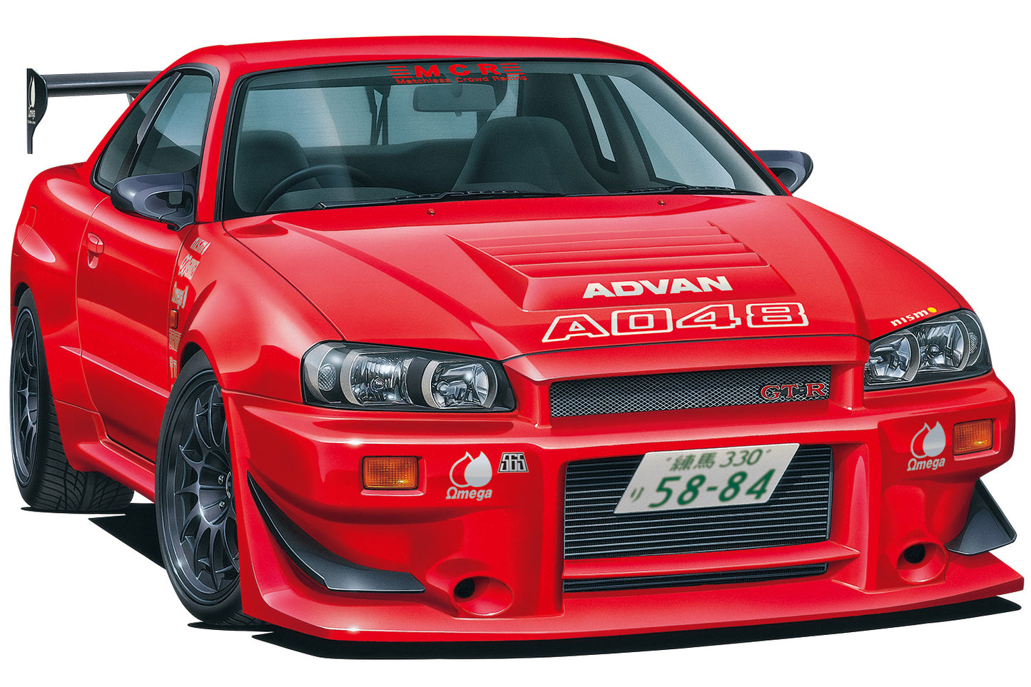 Aoshima 1/24 MCR BNR34 SKYLINE GT-R '02 (NISSAN)