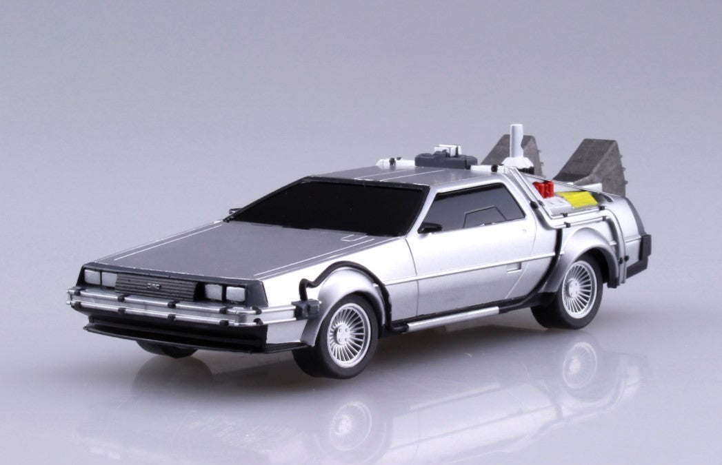 Aoshima Back To The Future 1/43 Pullback DELOREAN from PART 2