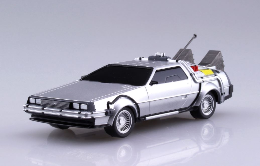 Aoshima Back To The Future 1/43 Pullback DELOREAN from PART I