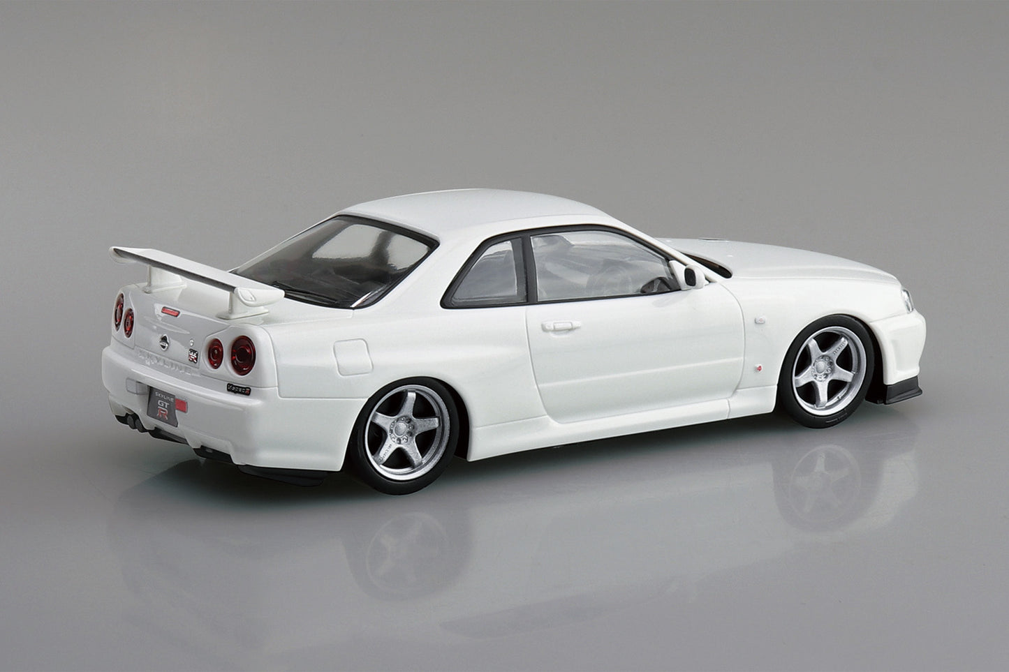 Aoshima 1/32 SNAP KIT #11-SP3 Nissan R34 Skyline GT-R Custom Wheel (White Pearl)