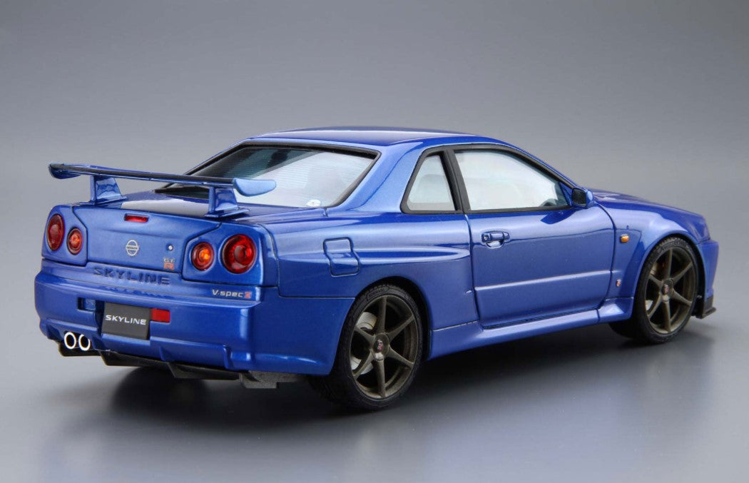 Aoshima 1/24 Nissan BNR34 Skyline GT-R V-spec '02