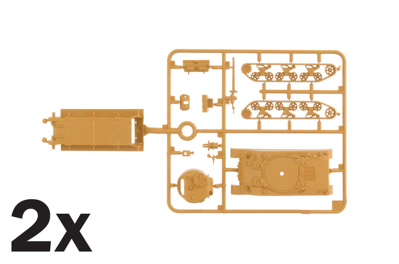 1:72 M4A2 SHERMAN III  (2 FAST ASSEMBLY