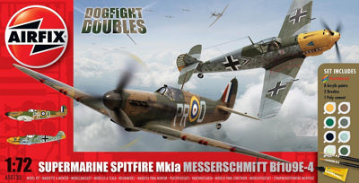 AIRFIX 1:72 Supermarine Spitfire Mk1a & Messerschmitt Bf109E-4