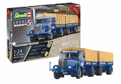 REVELL 1:24 Büssing 8000 S 13 mit Trailer "Plat Edition"