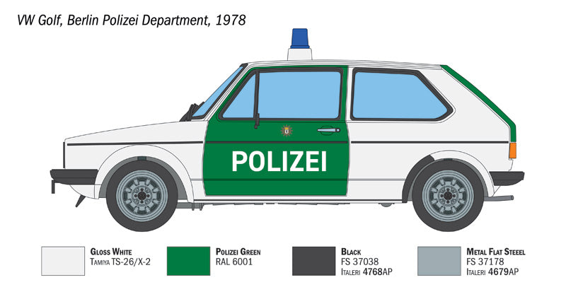 1:24 VW GOLF POLIZEI