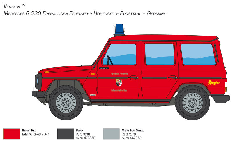 1:24 MERCEDES G230 FEUERWEHR