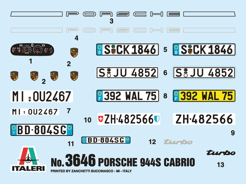 1:24 PORSCHE 944 S CABRIO