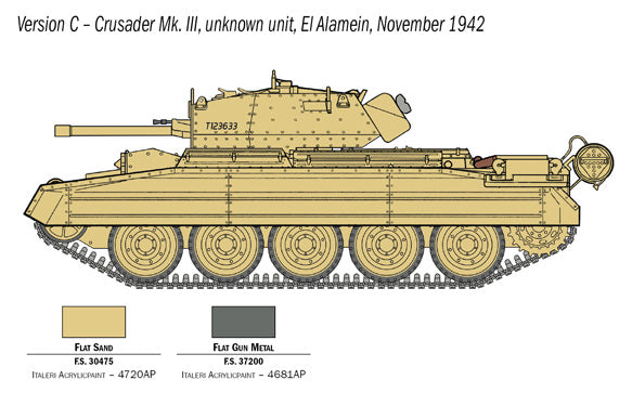 1:35 CRUSADER MK.III w BRITISH TANK CREW