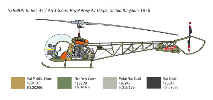 1:48 OH-13 SIOUX - 6 versions