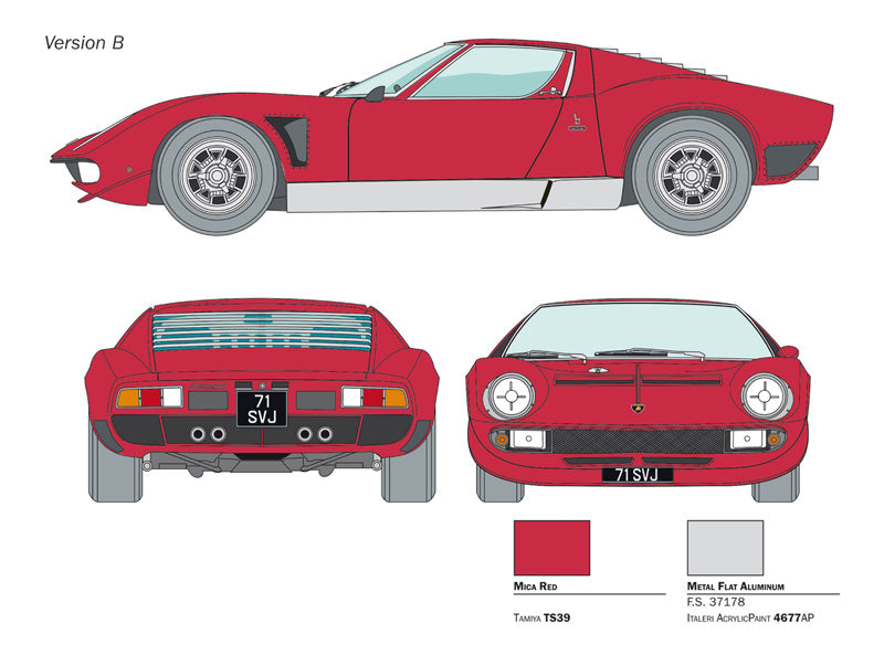 1:24 LAMBORGHINI MIURA JOTA SVJ