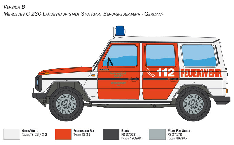 1:24 MERCEDES G230 FEUERWEHR