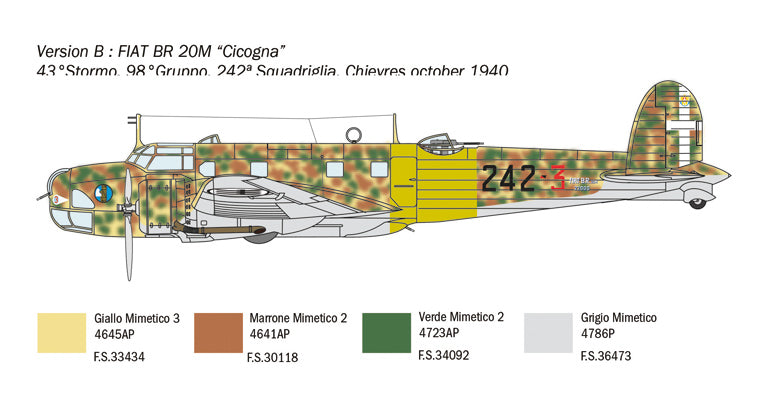 1:72 FIAT BR.20 CICOGNA BATTLE OF BRITAIN