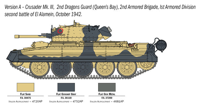 1:35 CRUSADER MK.III w BRITISH TANK CREW