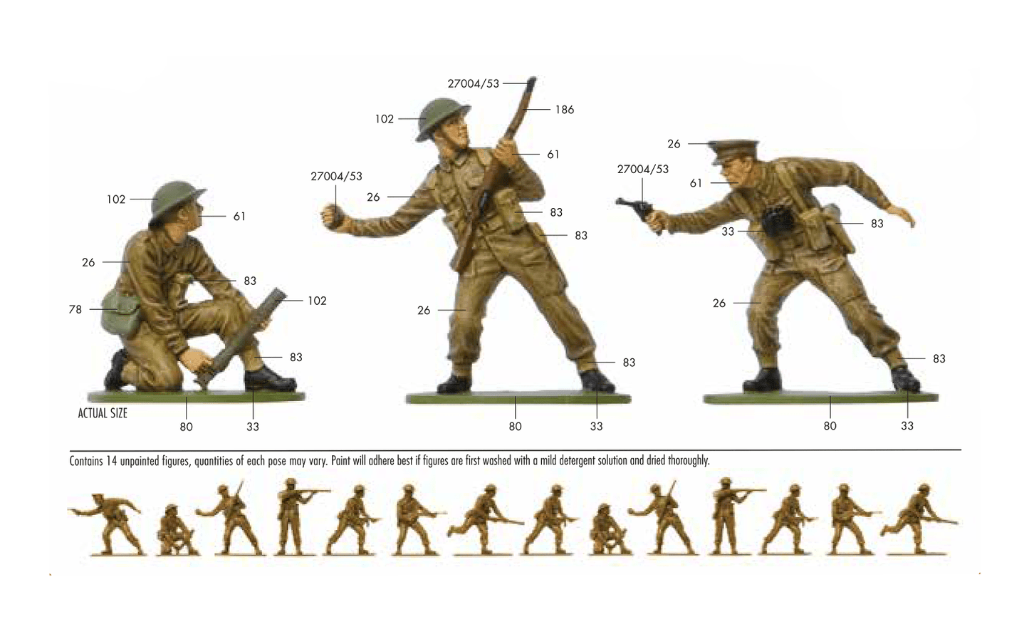 1:32 WWII British Infantry