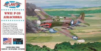 AAN0222   —  1/46 WWII P39 Airacobra Shark Mouth Fighter (formerly Revell)