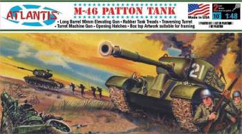 AAN0301   —  1/48 US M46 Patton Tank (formerly Aurora)