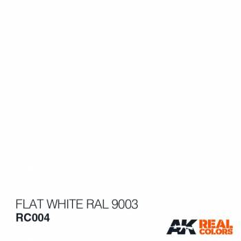 AKIRC004   —  Real Colors Acrylic Lacquer Paint 10ml Flat Whit