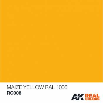 AKIRC008   —  Real Colors Acrylic Lacquer Paint 10ml Maize Yellow