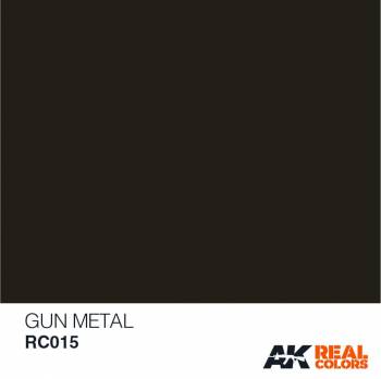 AKIRC015   —  Real Colors Acrylic Lacquer Paint 10ml Gun Metal