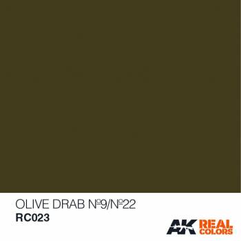 AKIRC023   —  Real Colors Acrylic Lacquer Paint 10ml Olive Drab