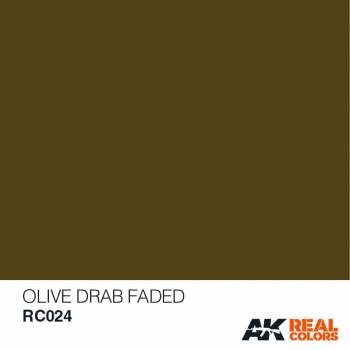 AKIRC024   —  Real Colors Acrylic Lacquer Paint 10ml Olive Drab Faded