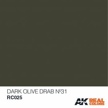 AKIRC025   —  Real Colors Acrylic Lacquer Paint 10ml Dark Olive Drab No31