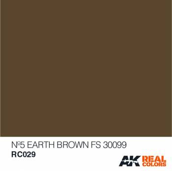 AKIRC029   —  Real Colors Acrylic Lacquer Paint 10ml No5 Earth Brown FS30099