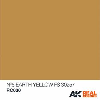 AKIRC030   —  Real Colors Acrylic Lacquer Paint 10ml No6 Earth Yellow FS30257