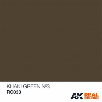 AKIRC033   —  Real Colors Acrylic Lacquer Paint 10ml Khaki Green No3