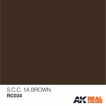 AKIRC034   —  Real Colors Acrylic Lacquer Paint 10ml SCC 1A Brown