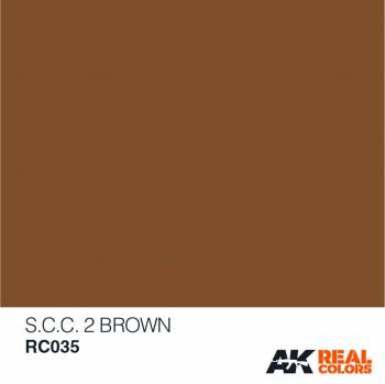 AKIRC035   —  Real Colors Acrylic Lacquer Paint 10ml SCC 2 Brown