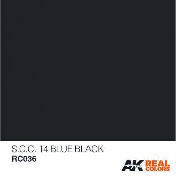 AKIRC036   —  Real Colors Acrylic Lacquer Paint 10ml SCC 14 Blue Black