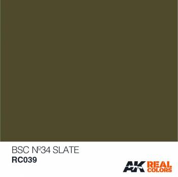 AKIRC039   —  Real Colors Acrylic Lacquer Paint 10ml BSC No34 Slate