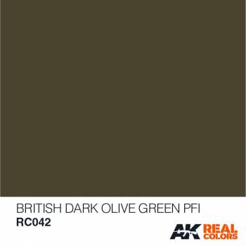 AKIRC042   —  Real Colors Acrylic Lacquer Paint 10ml British Dark Olive Grn PFI