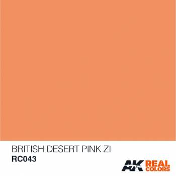 AKIRC043   —  Real Colors Acrylic Lacquer Paint 10ml British Desert Pink ZI