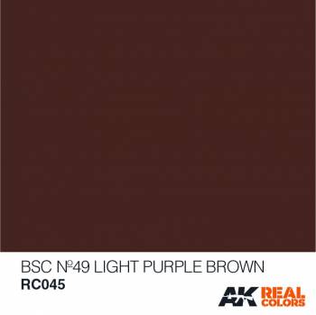 AKIRC045   —  Real Colors Acrylic Lacquer Paint 10ml BSC No49 Light Purple/Brwn