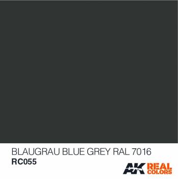 AKIRC055   —  Real Colors Acrylic Lacquer Paint 10ml Blue Grey RAL7016